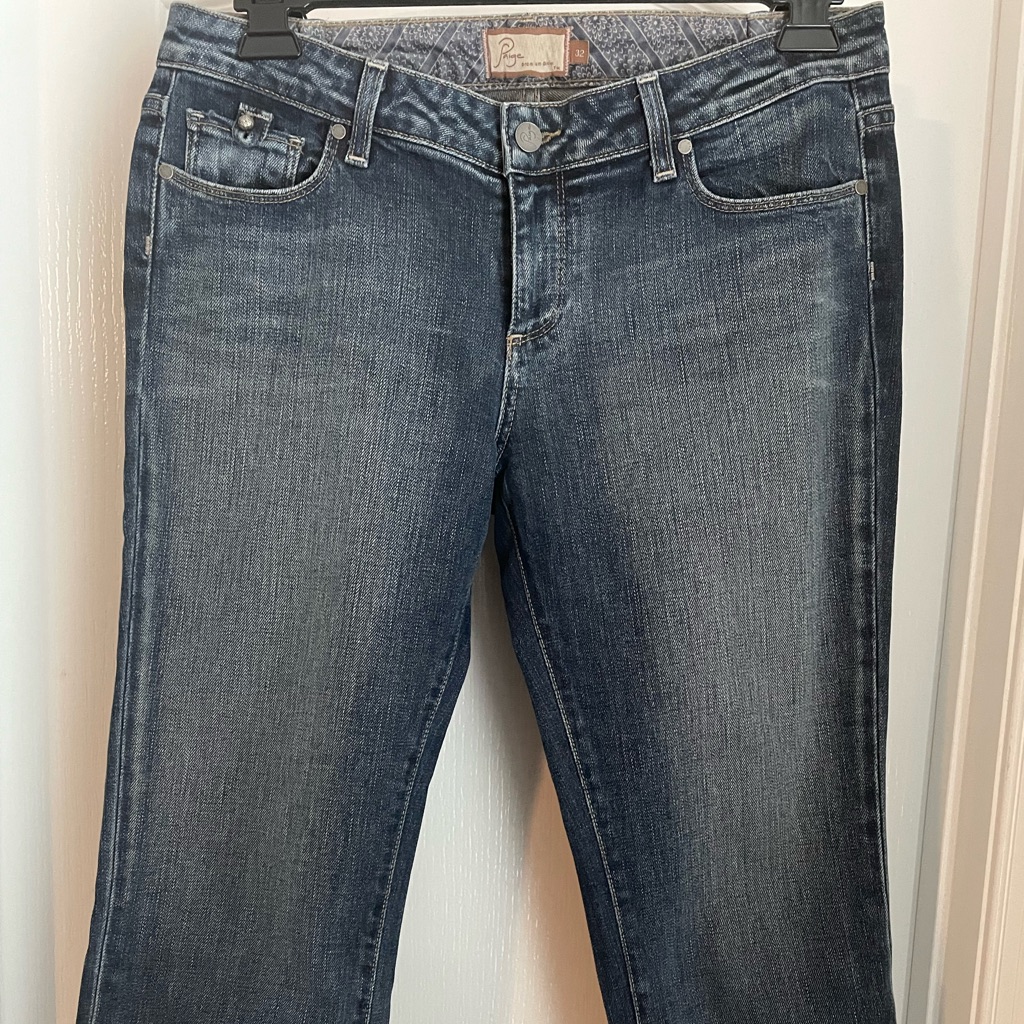 Paige Premium Denim Curson Cuffed Cropped Jeans Sz 32